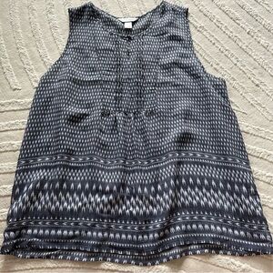 Christopher & Banks | Sleeveless Pattern Blouse